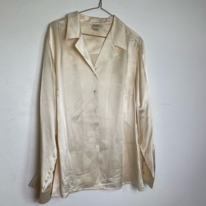 Silk button down shirt